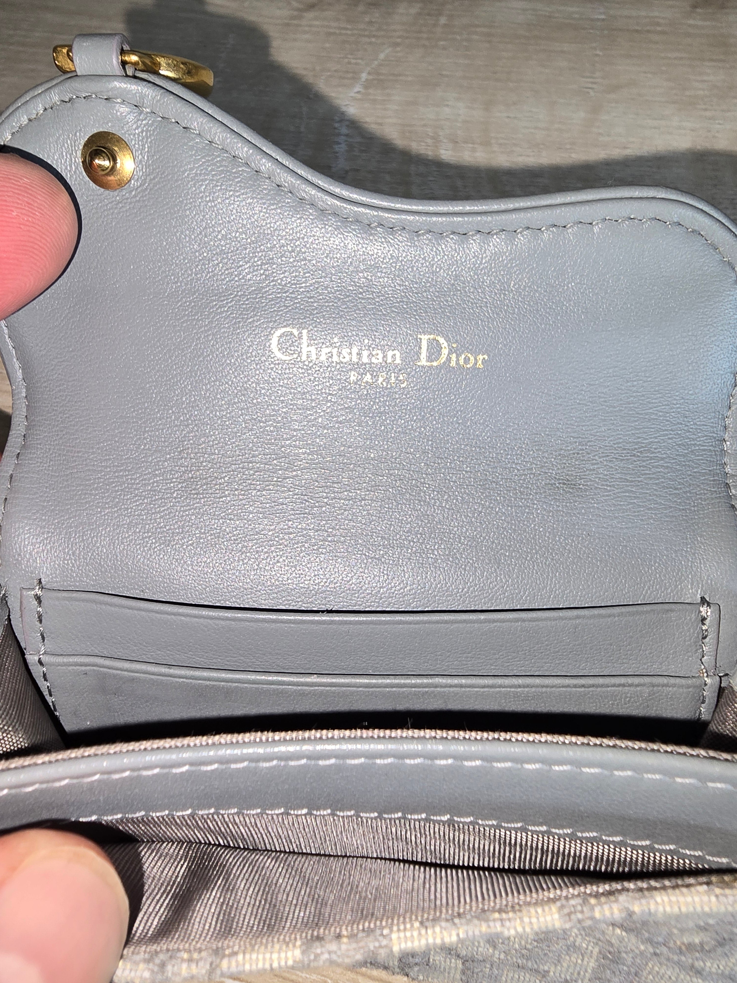 Christian Dior Canvas Saddle Wallet