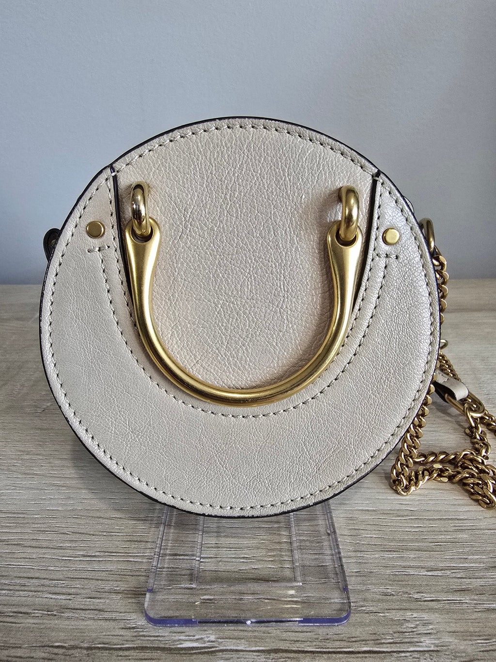 Chloé Mini Pixie Crossbody — Beige / Gold Hardware