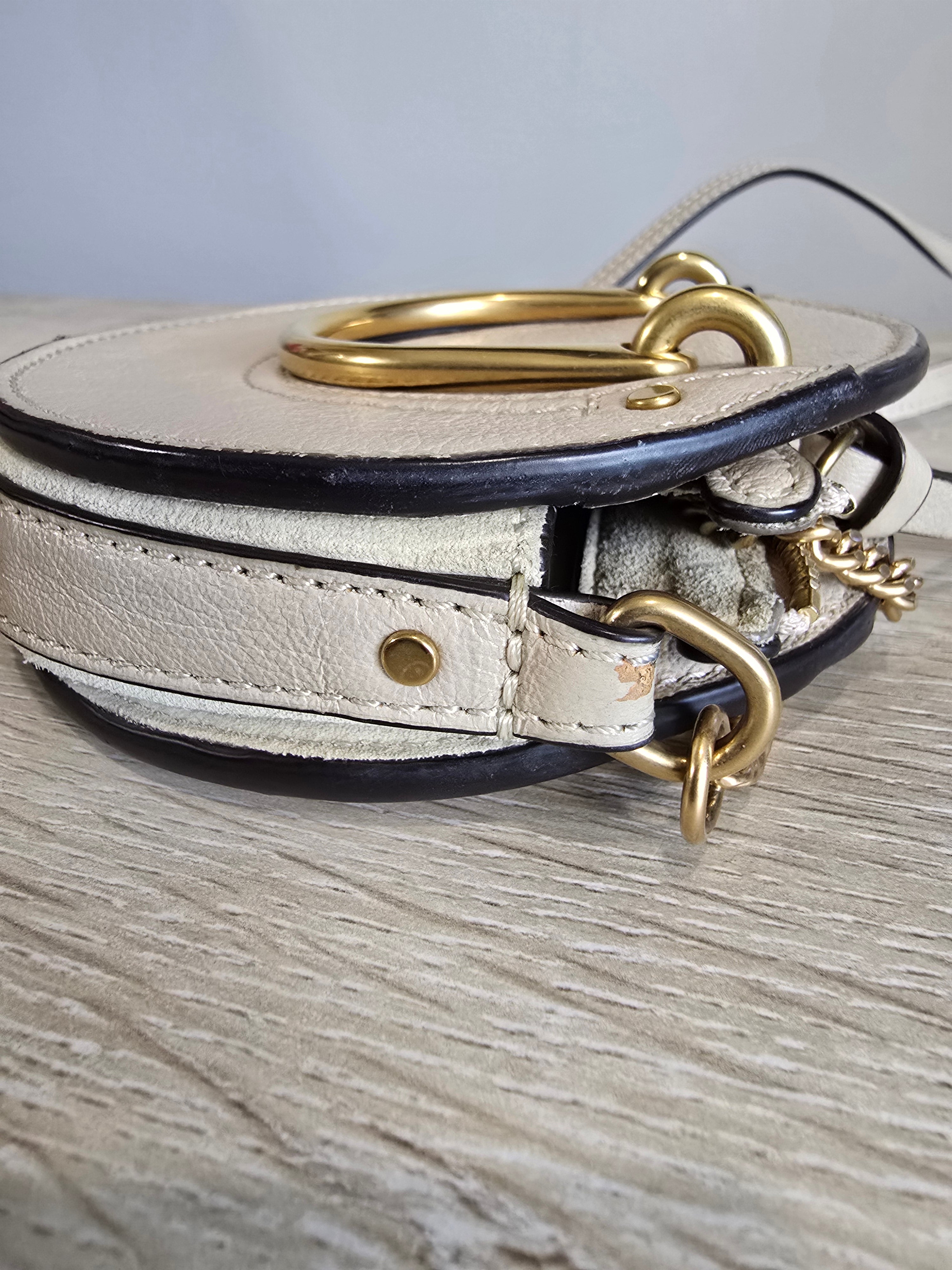 Chloé Mini Pixie Crossbody — Beige / Gold Hardware