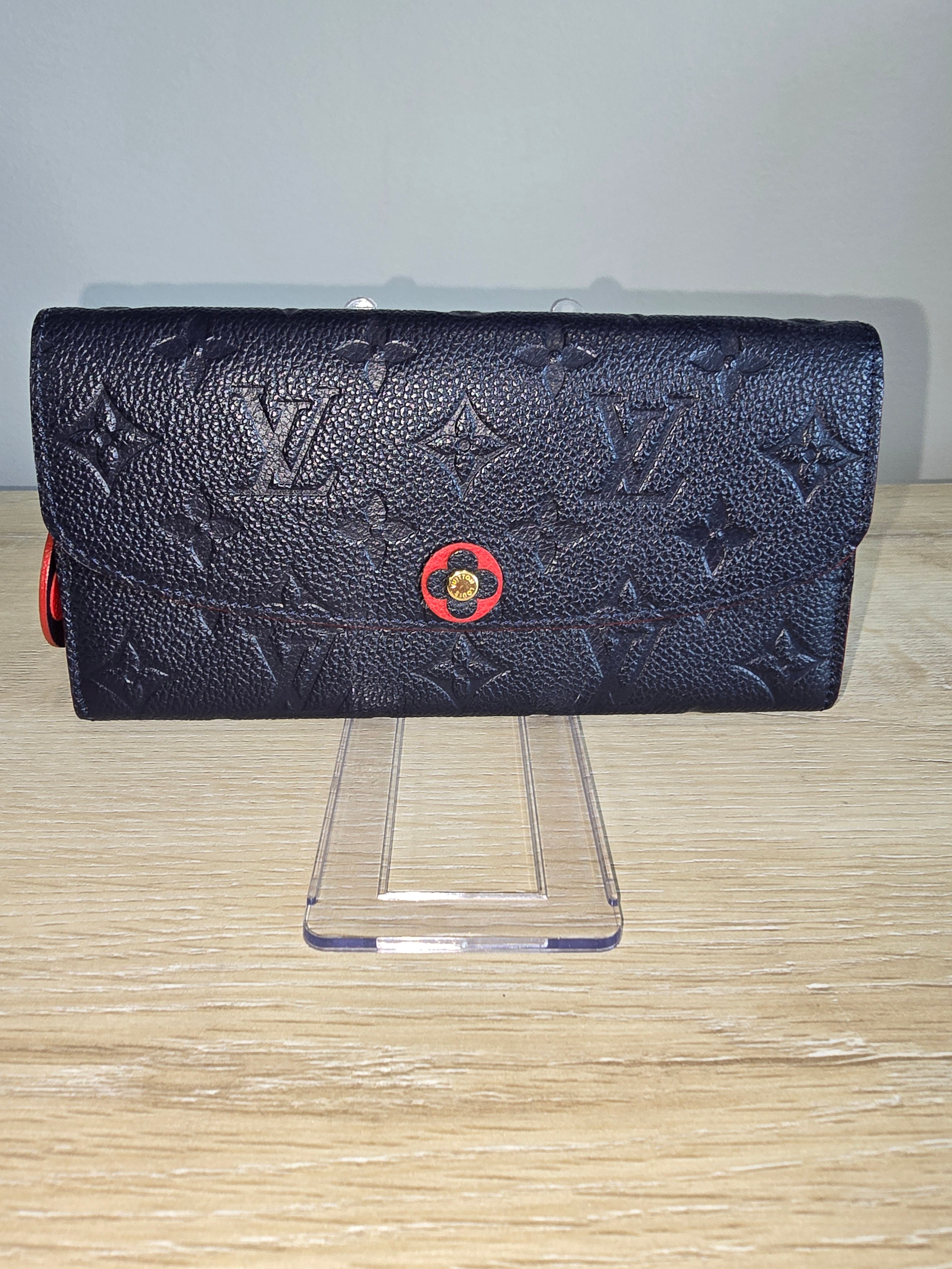 Louis Vuitton Emilie Wallet — Monogram Empreinte / Navy Blue