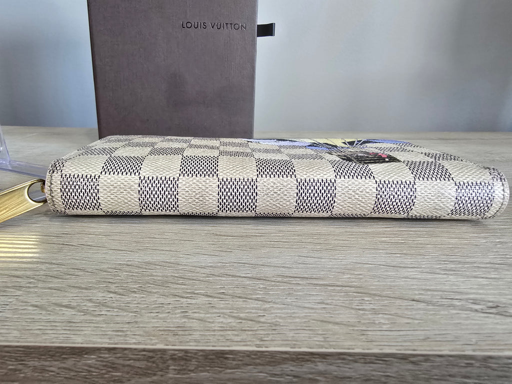 Louis Vuitton Limited Edition Damier Azur Illustre Zippy Wallet