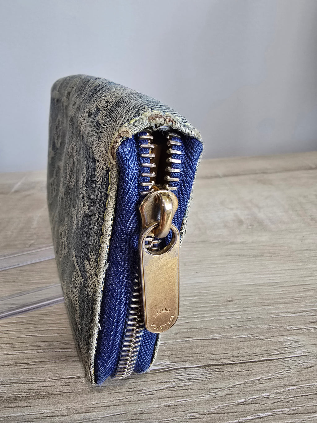 Louis Vuitton Monogram Denim Zippy Wallet