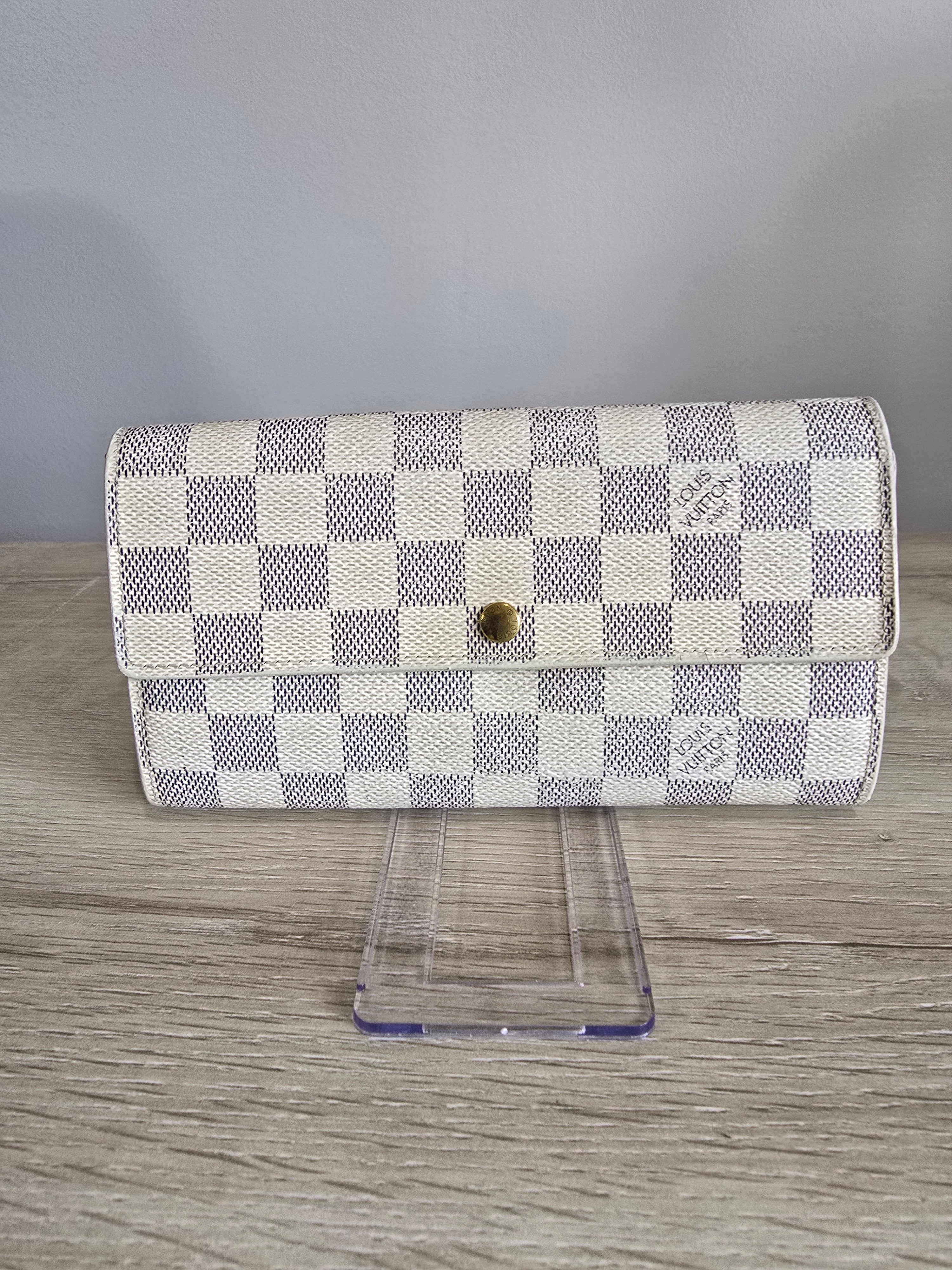 Louis Vuitton Damier Azur Canvas Sarah Wallet