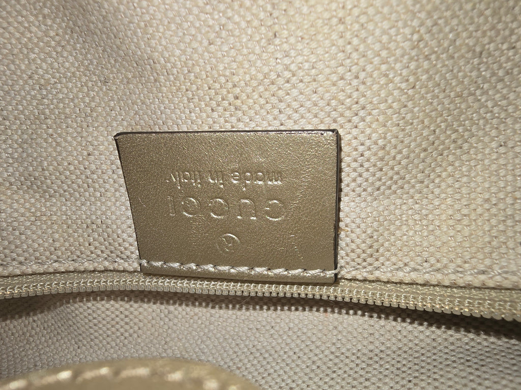 Gucci GG Canvas Sukey Tote – Gold Hardware