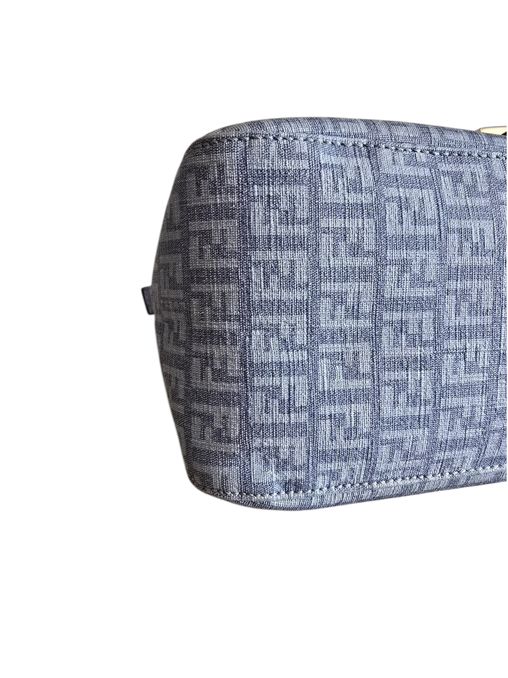 Fendi Baguette Mamma Style – Light Blue Zucchino Spalmati / Gold Hardware