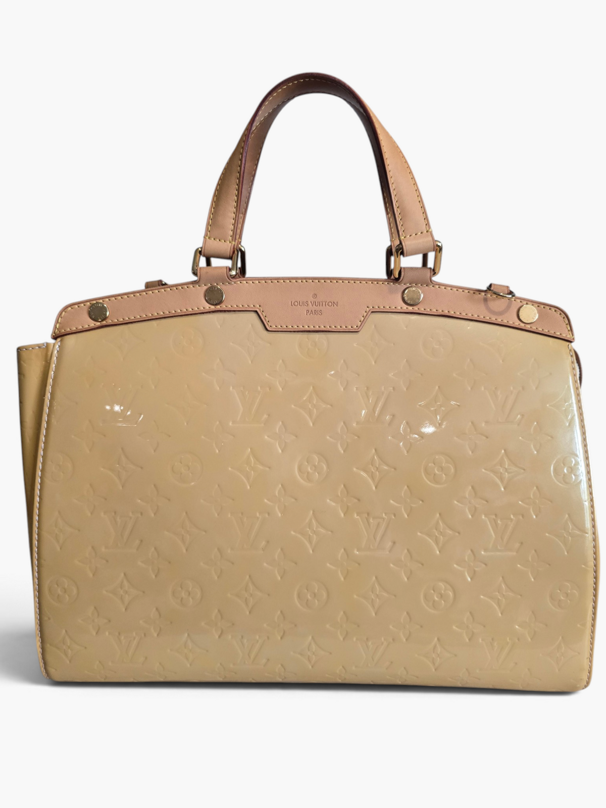 Louis Vuitton Vernis Brea MM – Beige Yellow / Gold Hardware