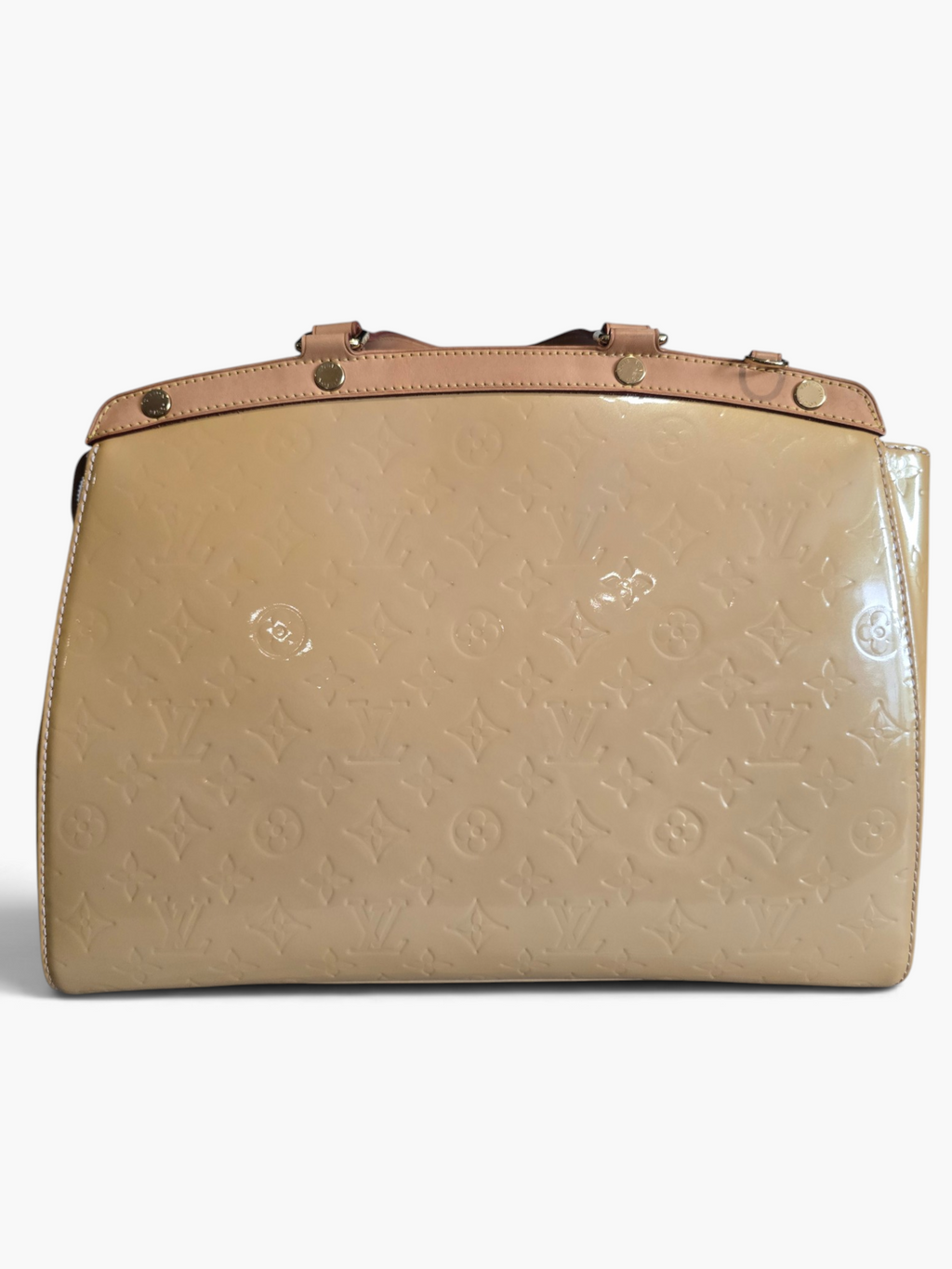 Louis Vuitton Vernis Brea MM – Beige Yellow / Gold Hardware