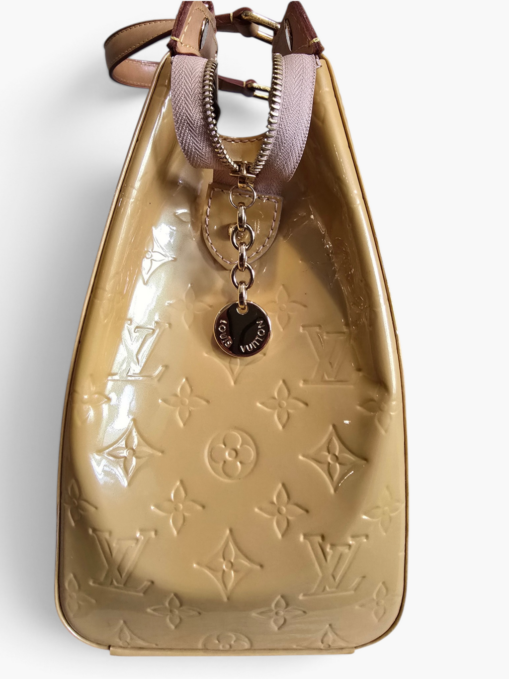 Louis Vuitton Vernis Brea MM – Beige Yellow / Gold Hardware
