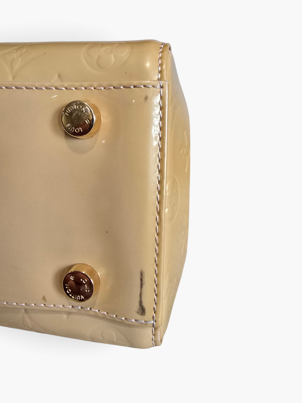 Louis Vuitton Vernis Brea MM – Beige Yellow / Gold Hardware