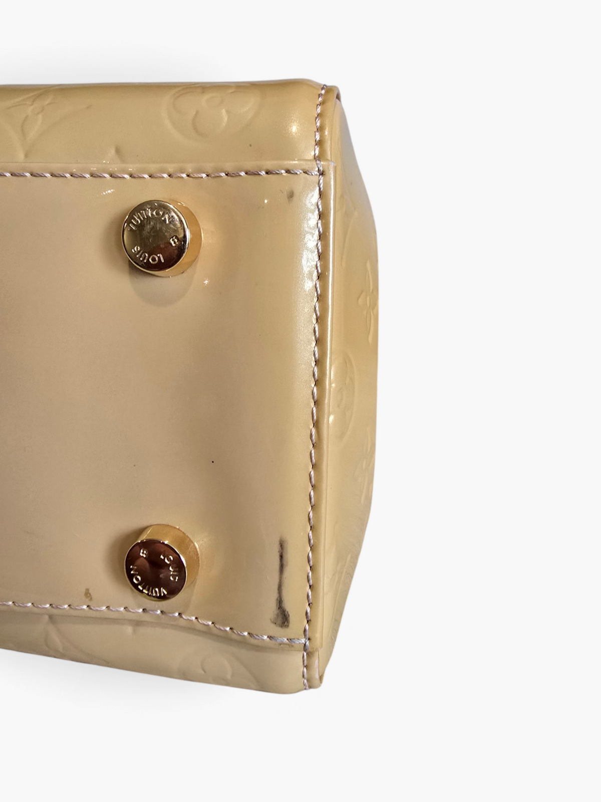 Louis Vuitton Vernis Brea MM – Beige Yellow / Gold Hardware