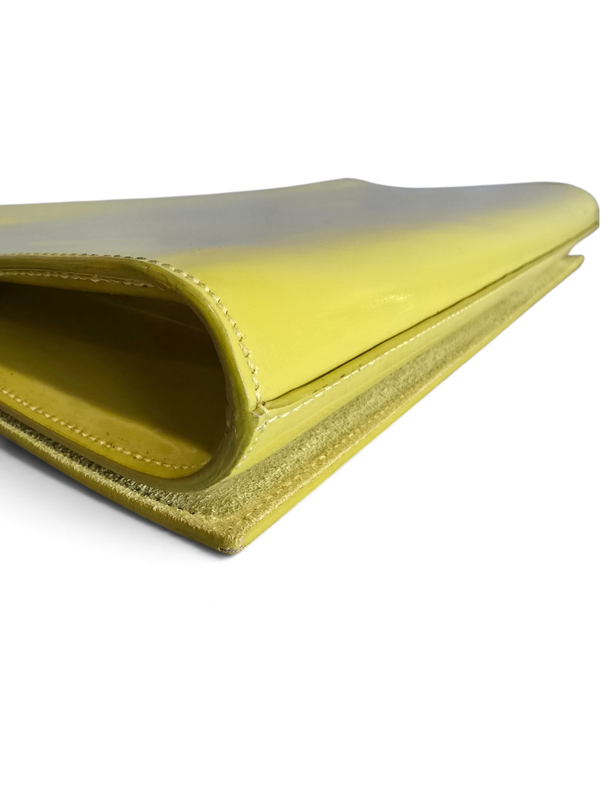 Saint Laurent Belle de Jour Clutch – Patent Yellow