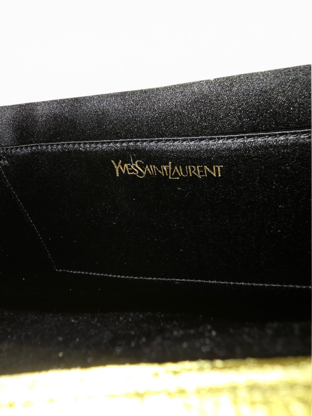 Saint Laurent Belle de Jour Clutch – Patent Yellow