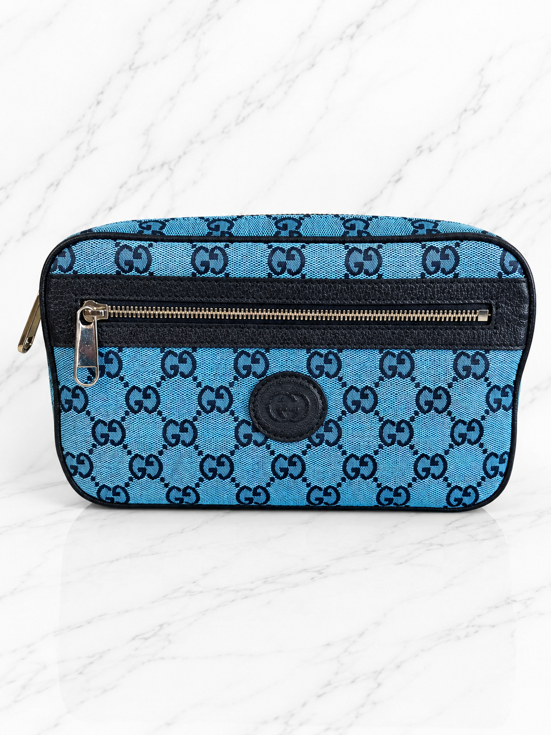 Gucci GG Canvas Belt Bag — Blue
