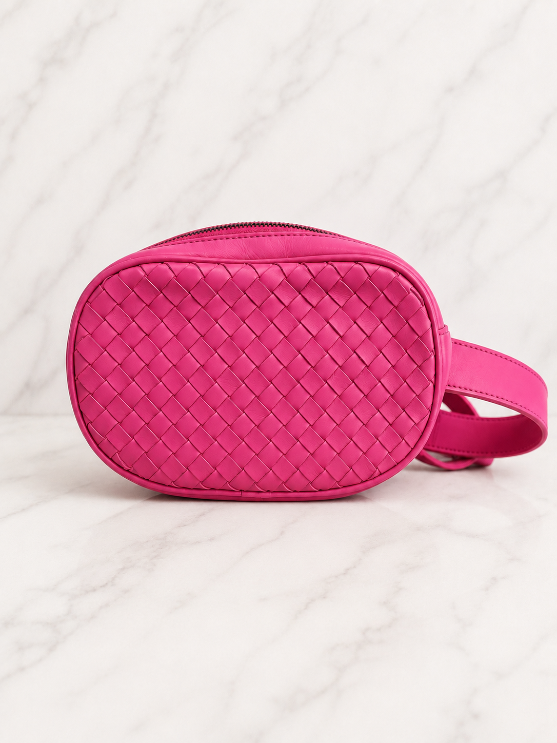 Bottega Veneta Nappa Intrecciato Belt Bag Pink