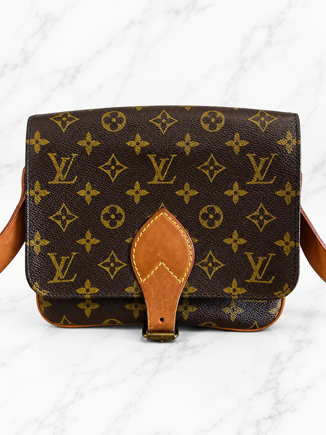 Louis Vuitton Vintage Monogram Cartouichière Shoulder Bag