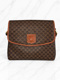 Celine Vintage Macadam Canvas Shoulder Bag