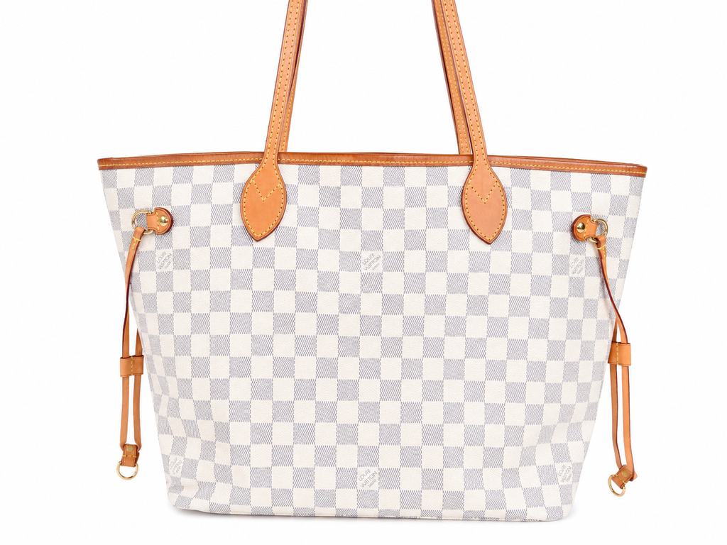 Louis Vuitton Damier Azur Neverfull MM with Pouch