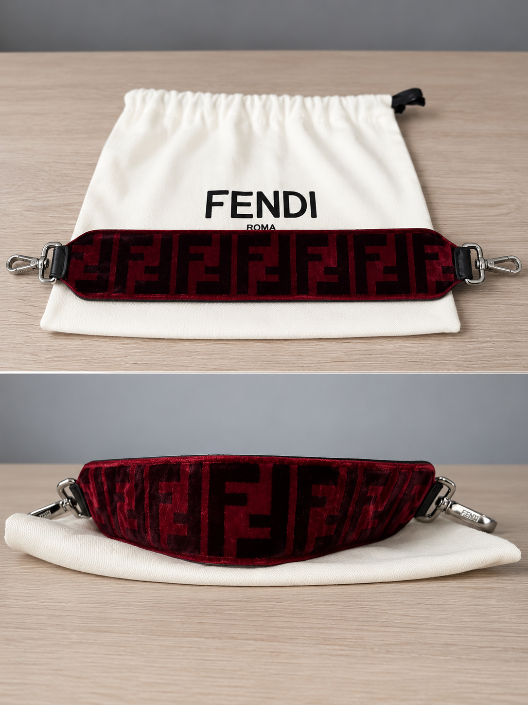Fendi Velour Mini Strap