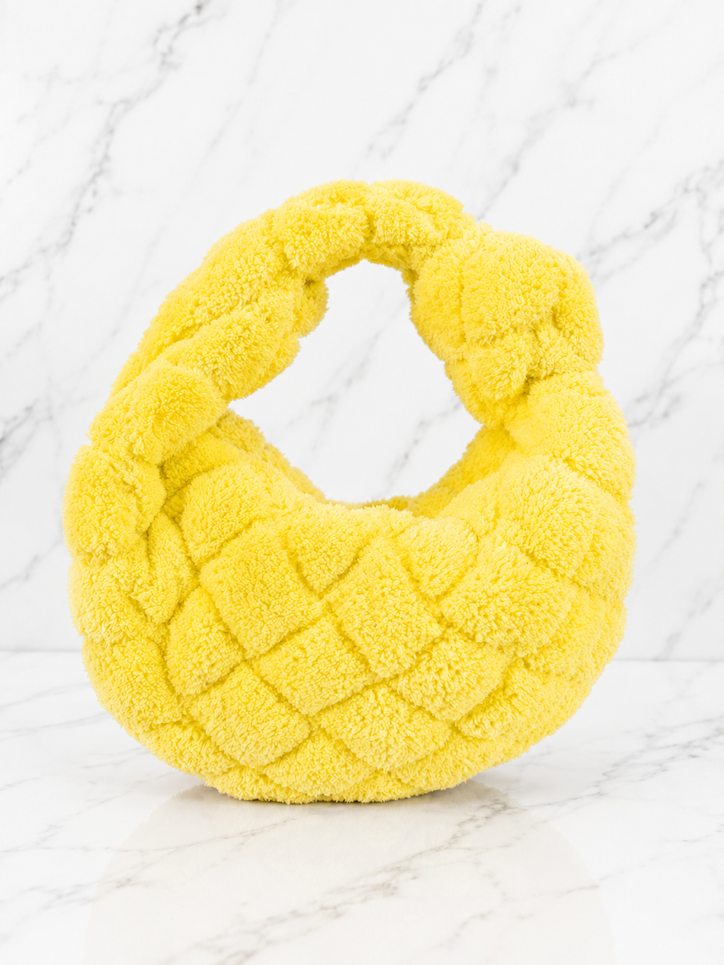 Bottega Veneta Shearling Intrecciato Teen Jodie Yellow