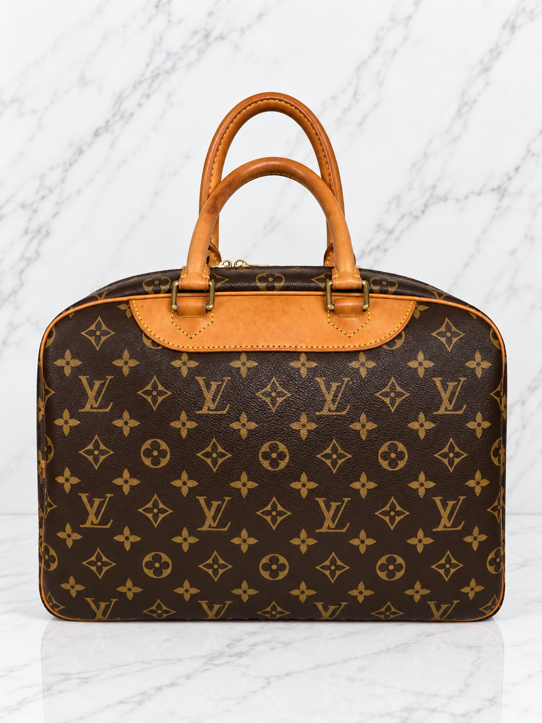 Louis Vuitton Deauville Monogram Canvas Tote Bag
