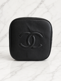 Chanel Vintage Vanity Bag Black Quilted Lambskin Gold Hardware