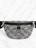 MCM Fursten Belt Bag — Grey & Black