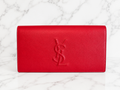 Saint Laurent Belle de Jour Clutch Red Leather Gold Hardware