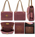 Coach Parker 18 – Mauve Quilted & Riveted