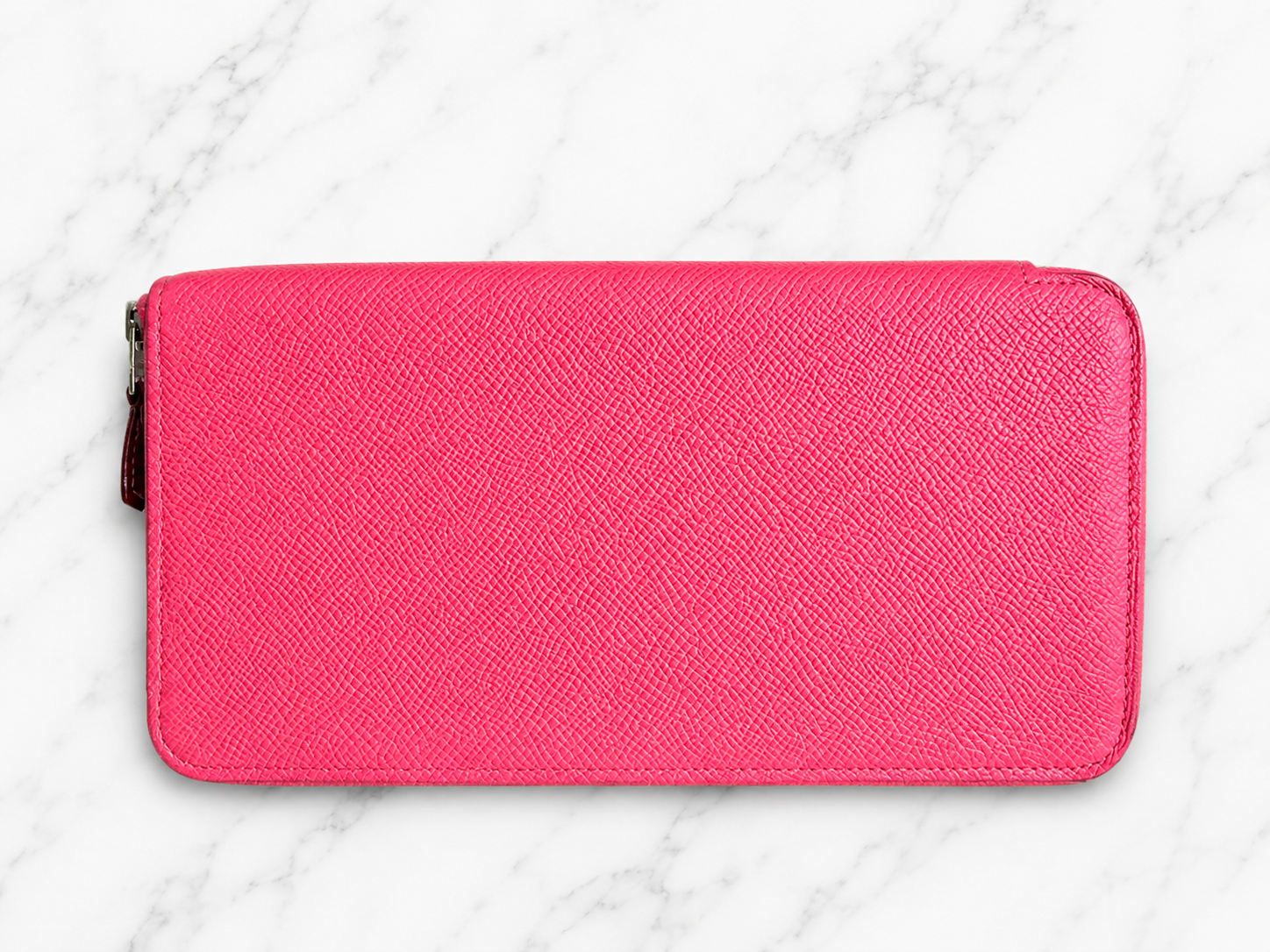 Hermès Azap Silk-In Epsom Long Wallet — Pink