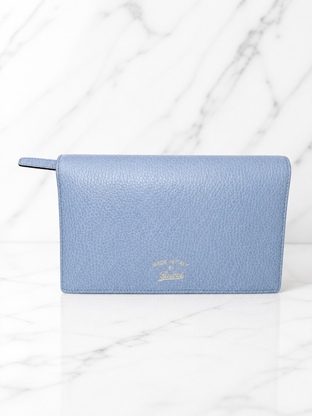 Gucci Swing Wallet on Strap — Baby Blue