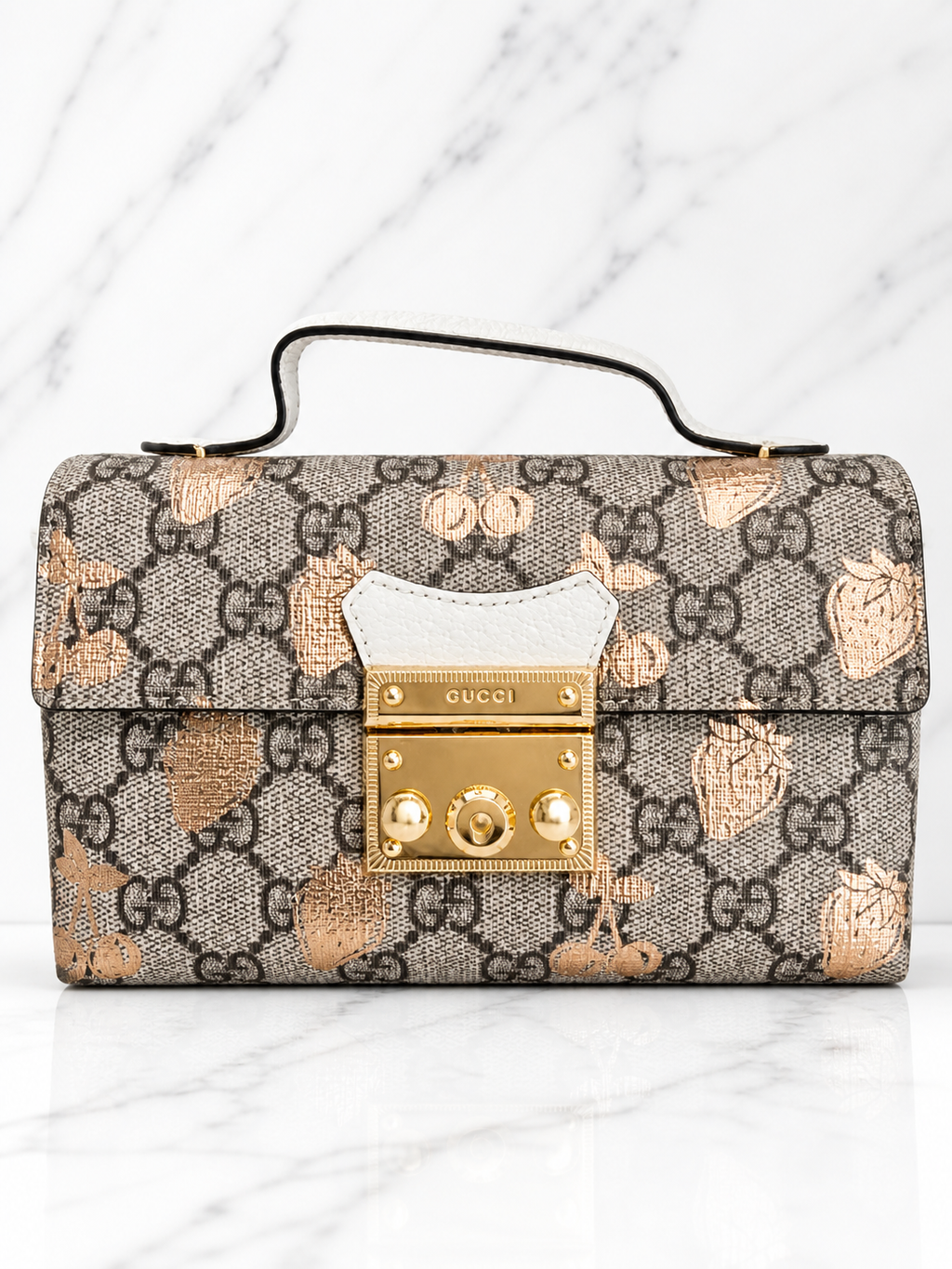 Gucci GG Supreme Monogram Berry Mini Shoulder Bag