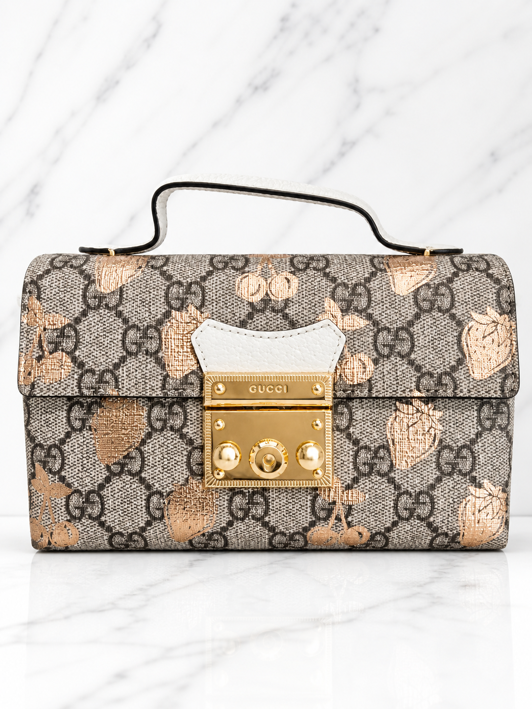 Gucci GG Supreme Monogram Berry Mini Shoulder Bag