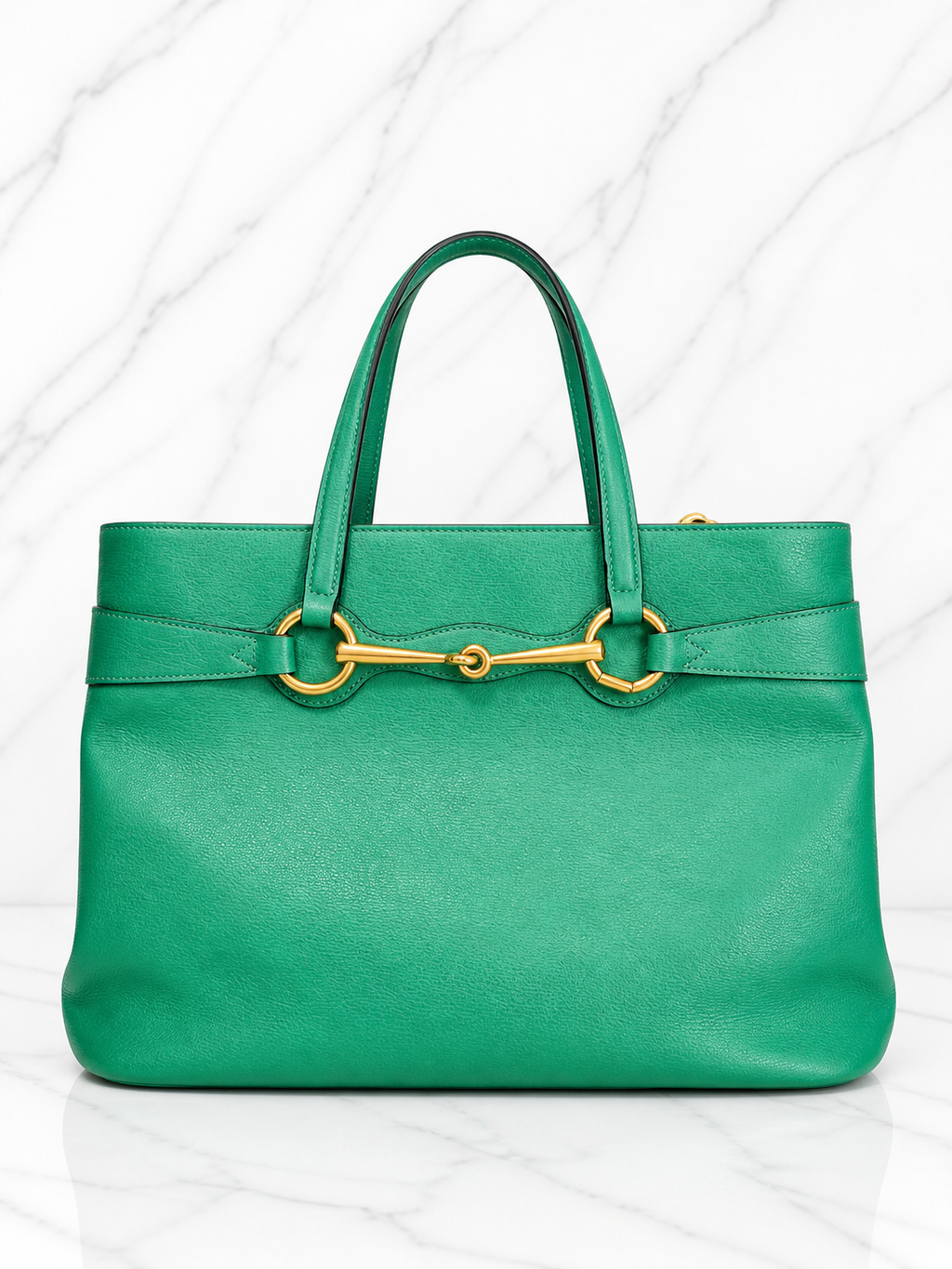Gucci Horsebit Bright Bit Bag — Green