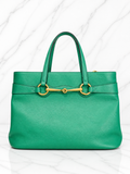 Gucci Horsebit Bright Bit Bag — Green