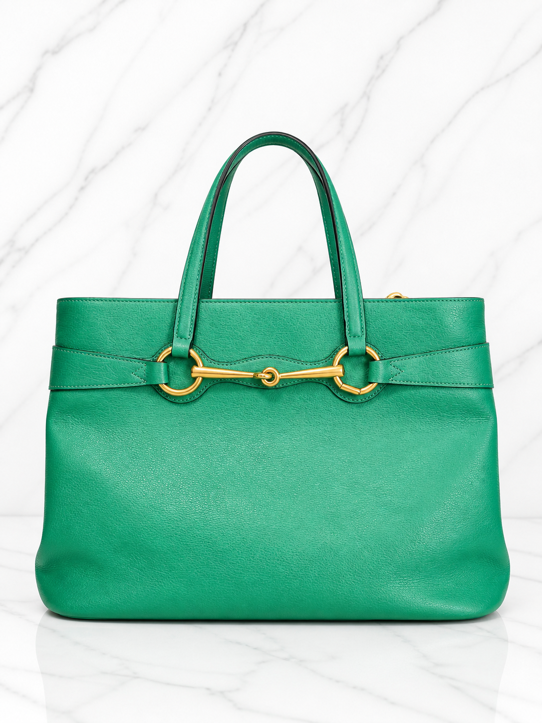 Gucci Horsebit Bright Bit Bag — Green