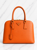 Prada Saffiano Shoulder Bag — Papaya