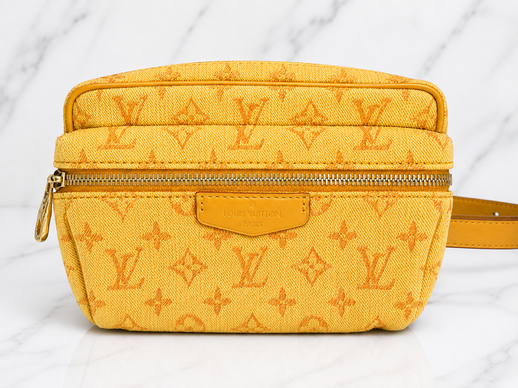 Louis Vuitton Denim Monogram Outdoor Bumbag — Ocre