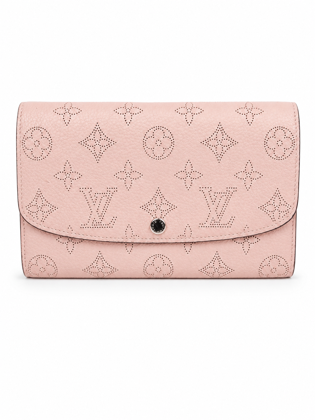Louis Vuitton Iris Wallet — Mahina Perforated Leather / Magnolia Pink / Silver Hardware