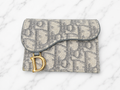 Christian Dior Canvas Saddle Wallet