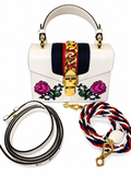 Gucci Sylvie Mini Bag – Floral Embroidered Cream