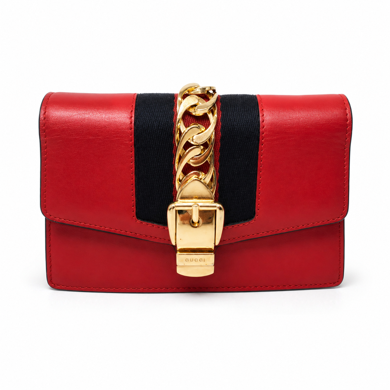 Gucci Sylvie Super Mini Bag – Red