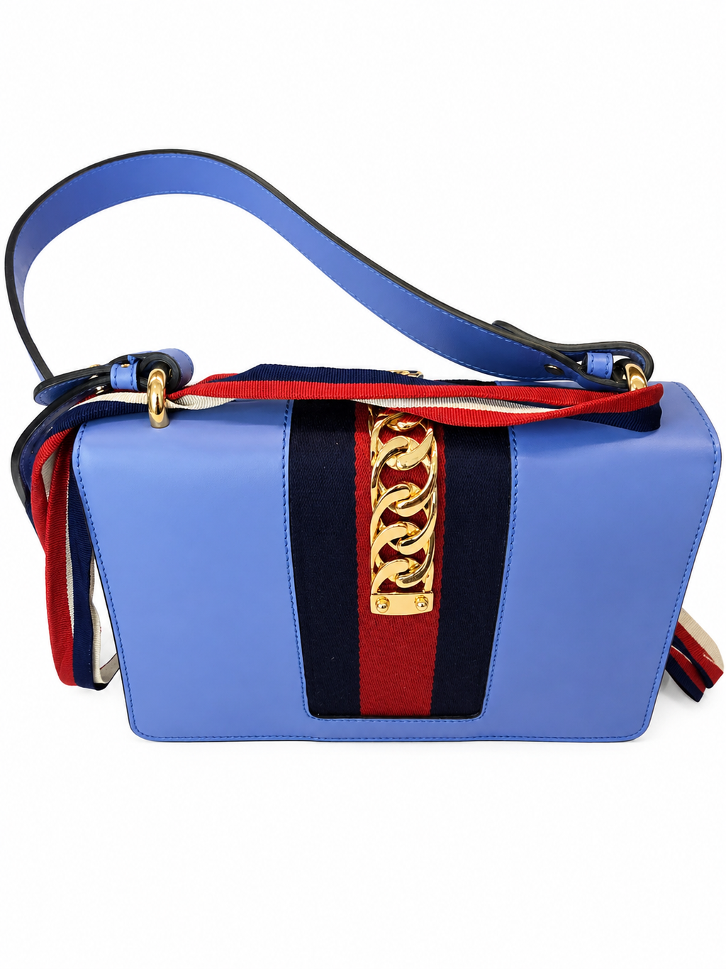 Gucci Calfskin Sylvie Small Bag – Blue