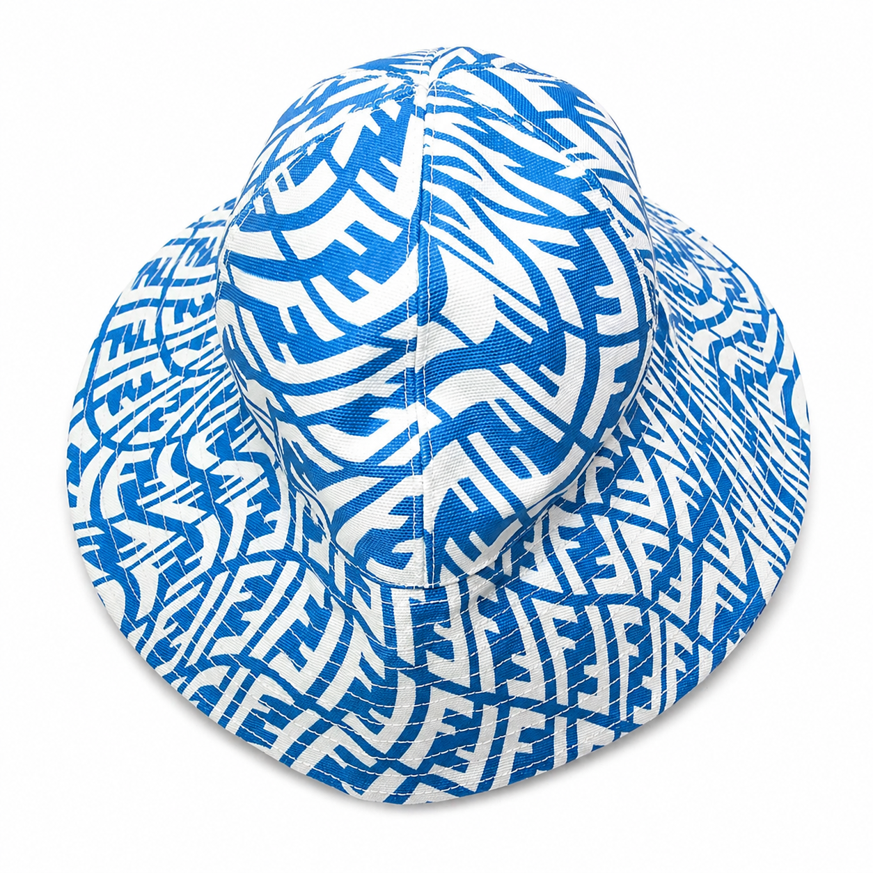 Fendi Wide Brimmed FF Motif Hat