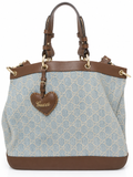 Gucci Denim Valentine Tote in Light Blue