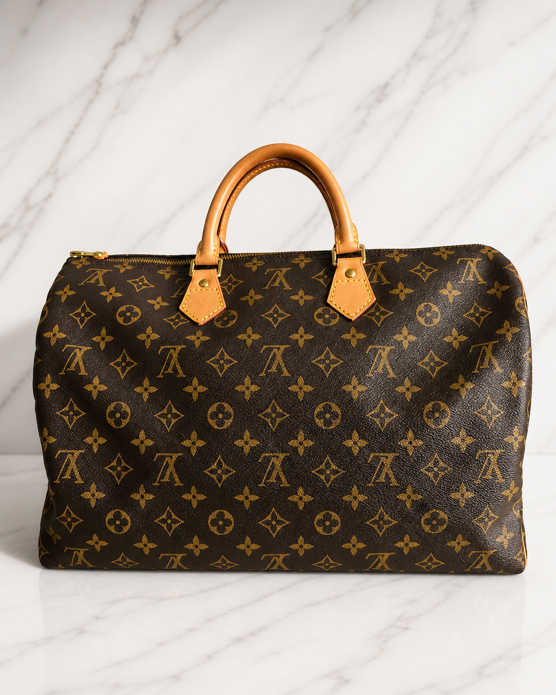 Louis Vuitton Speedy 40 Monogram Handbag in Brown