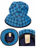 Blue Gucci Canvas Bucket Hat